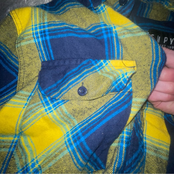 Blue & Yellow Flannel Size M - Picture 2 of 10